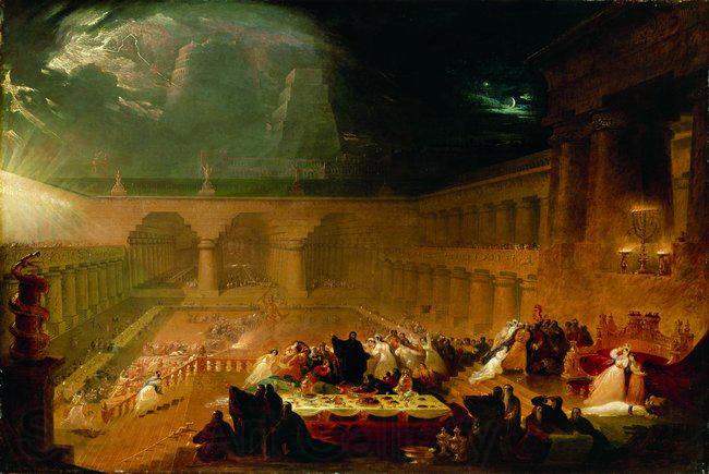 John Martin Belshazzar's Feast. Spain oil painting art